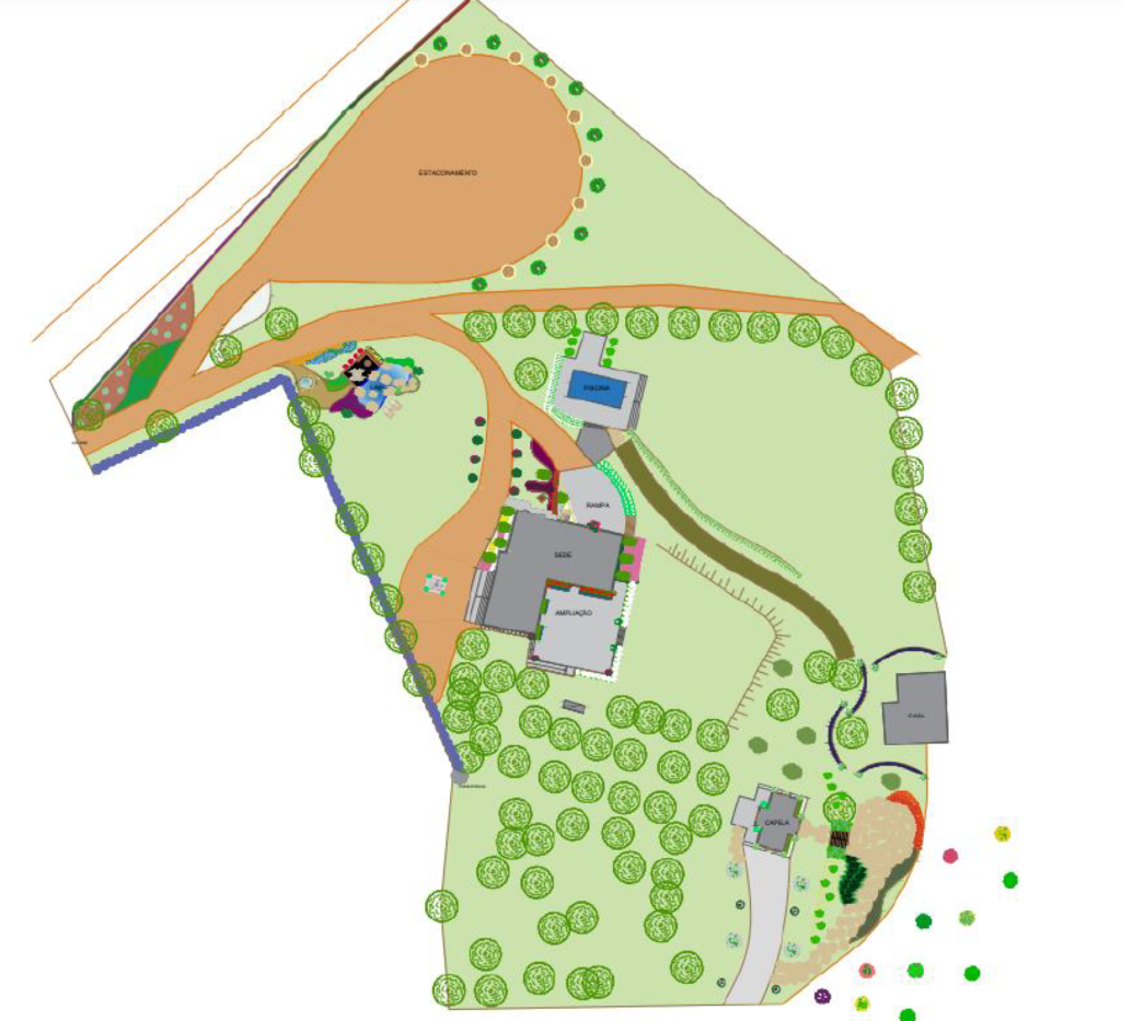 Planta Superior Visão Geral Projeto - Villaggio Di Pietra