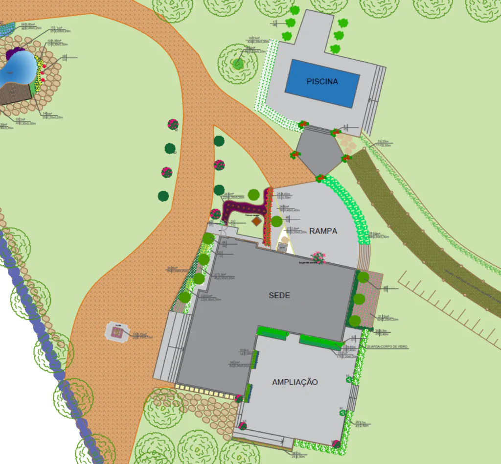Planta Superior Projeto Casa de Pedra - Villaggio Di Pietra