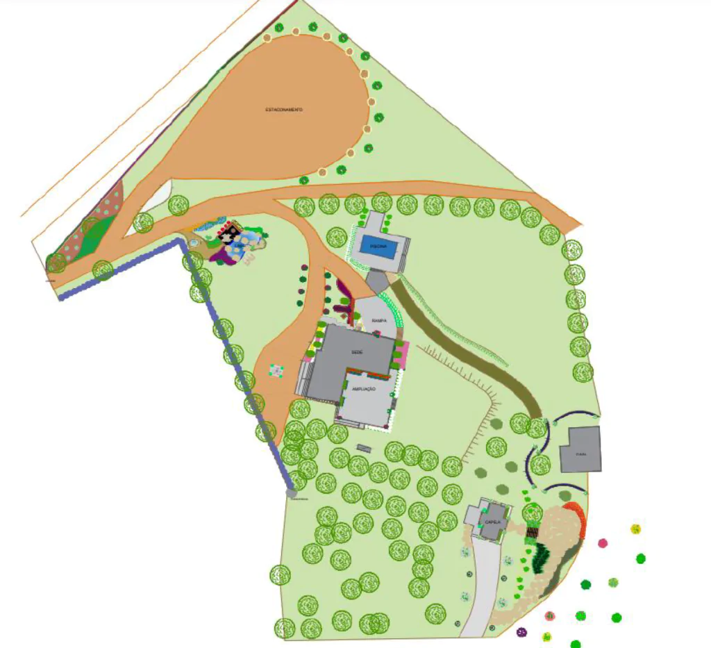 Planta Superior Visão Geral Projeto - Villaggio Di Pietra